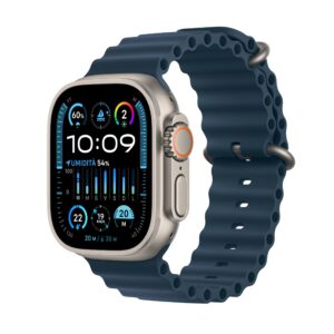 Apple Watch Ultra 2 49mm GPS + Cellular Titanium Case with Blue Ocean Band