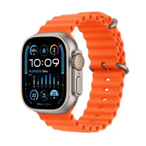 Apple Watch Ultra 2 49mm GPS + Cellular Titanium Case with Orange Ocean Band