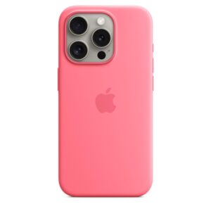 Apple Silicone Case with MagSafe για το iPhone 15 Pro Pink