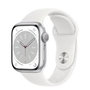 Apple Watch Series 8 GPS 41mm S/M Silver Aluminum Case with White Sport Band