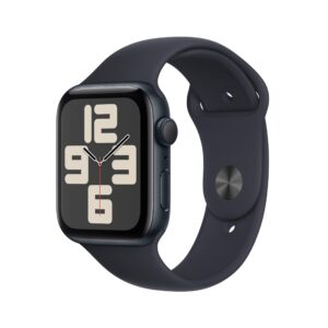Apple Watch SE 2nd Gen 2023 GPS 44mm S/M Midnight Aluminum Case with Midnight Sport Band