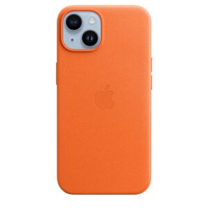 Apple Leather Case with MagSafe για iPhone 14 Orange