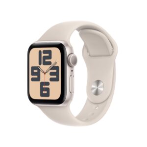 Apple Watch SE 2nd Gen 2023 GPS 40mm M/L Starlight Aluminum Case with Starlight Sport Band