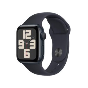 Apple Watch SE 2nd Gen 2023 GPS 40mm M/L Midnight Aluminum Case with Midnight Sport Band