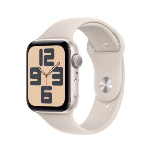 Apple Watch SE 2nd Gen 2023 GPS 44mm S/M Starlight Aluminum Case with Starlight Sport Band