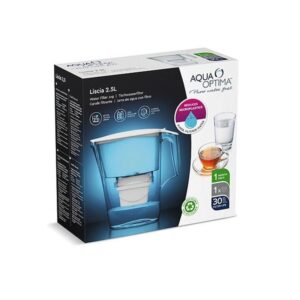 Κανάτα φιλτραρίσματος νερού Aqua Optima Liscia με 1 Ανταλλακτικό Φίλτρο