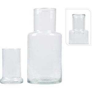 Φιάλη 1500ml Με Ποτήρι 250ml Διάφανο Γυαλί
