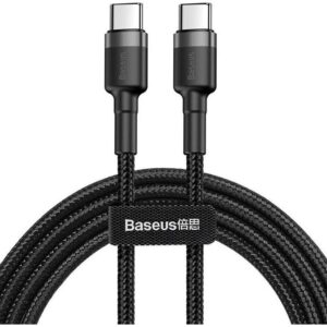 Data Cable Baseus QC3.0 USB-C 3.1 1.0m Black-Grey CATKLF-GG1