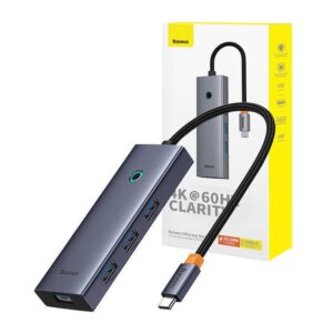 Docking Station Baseus UltraJoy USB-C Grey B00052807813-01