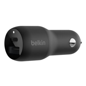 Φορτιστής Αυτοκινήτου Belkin CCB004BTBK USB-C/USB-A 37W Black