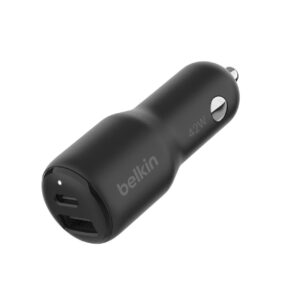 Φορτιστής Αυτοκινήτου Belkin CCB005btBK USB-C/USB 42W Black