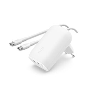 Φορτιστής Belkin BoostCharge 3xUSB-C 67W + USB-C to USB-C Cable White