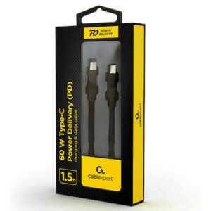 Data Cable Cablexpert USB-C to USB-C 1.5m Black