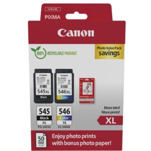 Μελάνι InkJet Canon Pg-545 Xl Cl-546 Xl Photo Value Pack 2τμχ