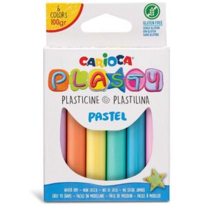 CARIOCA ΠΛΑΣΤΕΛΙΝΗ PLASTY BAR 100GR 6 ΧΡΩΜΑΤΩΝ