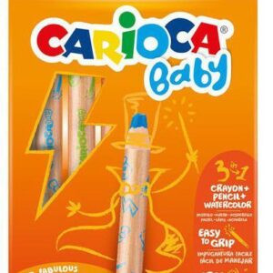 CARIOCA ΞΥΛΟΜΠΟΓΙΕΣ BABY ΠΡΟΣΧΟΛΙΚΗΣ ΗΛΙΚΙΑΣ ΧΟΝΔΡΕΣ 1+ (6 ΤΕΜ)