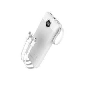 Power Bank Devia EP113 PD 10000mAh με 4 Ενσωματωμένα Καλώδια Extreme Speed White
