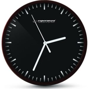 Ρολόι τοίχου Esperanza Budapest EHC010K Black
