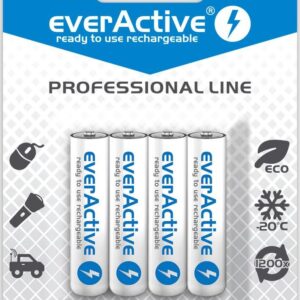 Επαναφορτιζόμενες Μπαταρίες EverActive Professional Line AAA Ni-MH 4τμχ