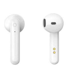 Bluetooth Fineblue Flypods J10 Touch με δόνηση Chip PAU White + White Case v5.0