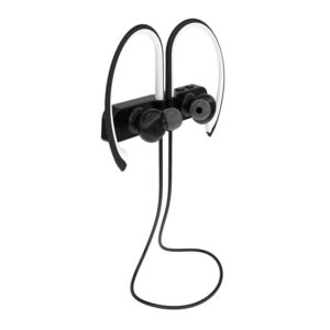 Bluetooth Fineblue UK-S2 Sport ISSC2020 IPX5 με δόνηση και για 2 συσκευές Black White v4.1