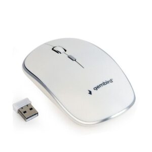 Mouse Gembird MUSW-4B-01-W Wireless White