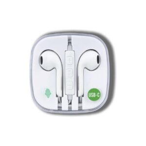 Handsfree Green Mouse 46956592 Universal Earbuds USB-C White