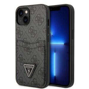 Guess “Triangle Logo Collection” Θήκη προστασίας με υποδοχή για πιστωτικές κάρτες – iPhone 14 Plus (Μαύρο)