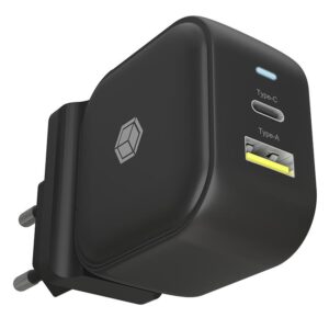 Φορτιστής Icy Box IB-PS106-PD USB-A/USB-C 38W Black (No Cable)