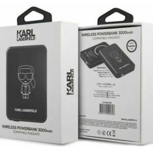 Power Bank MagSafe Karl Lagerfeld KLPBMSOIBK 3000mAh