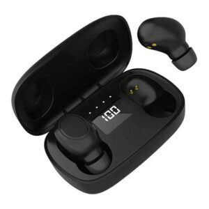 Bluetooth Lamtech LAM023138 TWS Earbuds with LED Screen Black