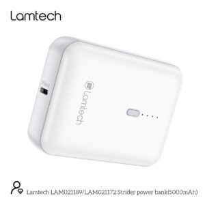 Power Bank Lamtech LAM021189 5000mah 1xUSB/2A White