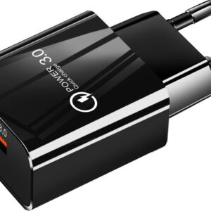 Φορτιστής Lamtech USB-A 18W Quick Charge 3.0 3A Black
