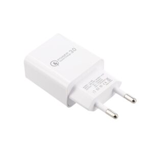 Φορτιστής Lamtech USB-A 18W Quick Charge 3.0 3A + microUSB Cable White