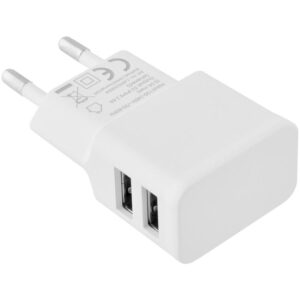 Φορτιστής Lamtech 2xUSB-A 2.1A White