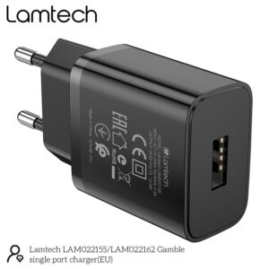 Φορτιστής Lamtech USB-A 2.1A Black