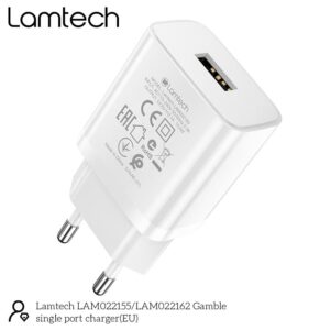 Φορτιστής Lamtech USB-A 2.1A White