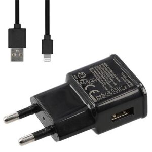 Φορτιστής Lamtech USB-A 2.1A + Lightning Cable Black