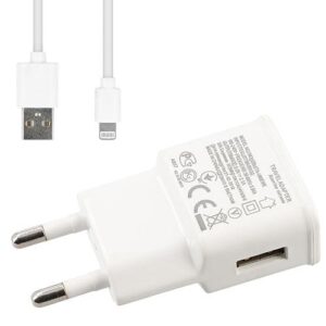 Φορτιστής Lamtech USB-A 2.1A + Lightning Cable White