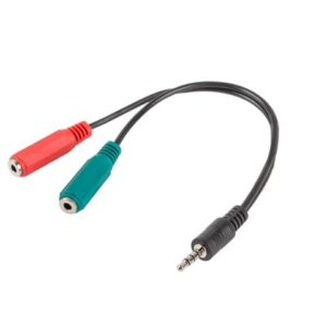 Καλώδιο Lanberg Μετατροπέας 3.5mm AD-0023-BK 0.2m Black