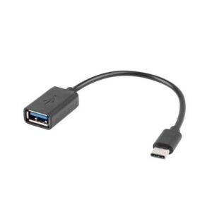 Adapter Lanberg USB-C male - USB-A female Black