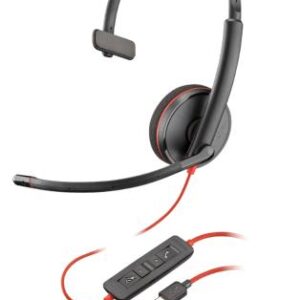 Headset Poly Blackwire C3210 Red