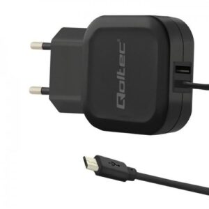 Φορτιστής Qoltec 50189 USB 17W + Micro USB Cable Black
