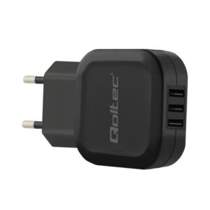 Φορτιστής Qoltec 50191 3xUSB 17W Black ( No Cable )