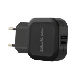 Φορτιστής Qoltec 50186 2xUSB 17W Black ( No Cable )