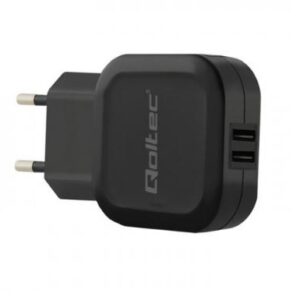 Φορτιστής Qoltec 50185 2xUSB 12W Black ( No Cable )