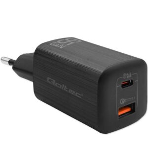 Φορτιστής Qoltec Gan Ultra 50766 USB-A 3.0/USB-C 65W Black ( No Cable )