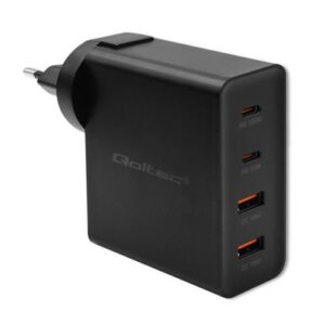 Φορτιστής Qoltec 52383 2xUSB-C/2xUSB-A 130W Black (No Cable)