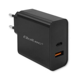 Φορτιστής Qoltec 52380 USB-A/USB-C 65W Black ( No Cable )