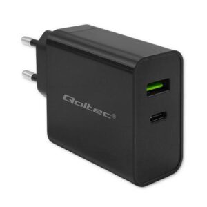 Φορτιστής Qoltec 52378 USB-A/USB-C 45W Black (No Cable)